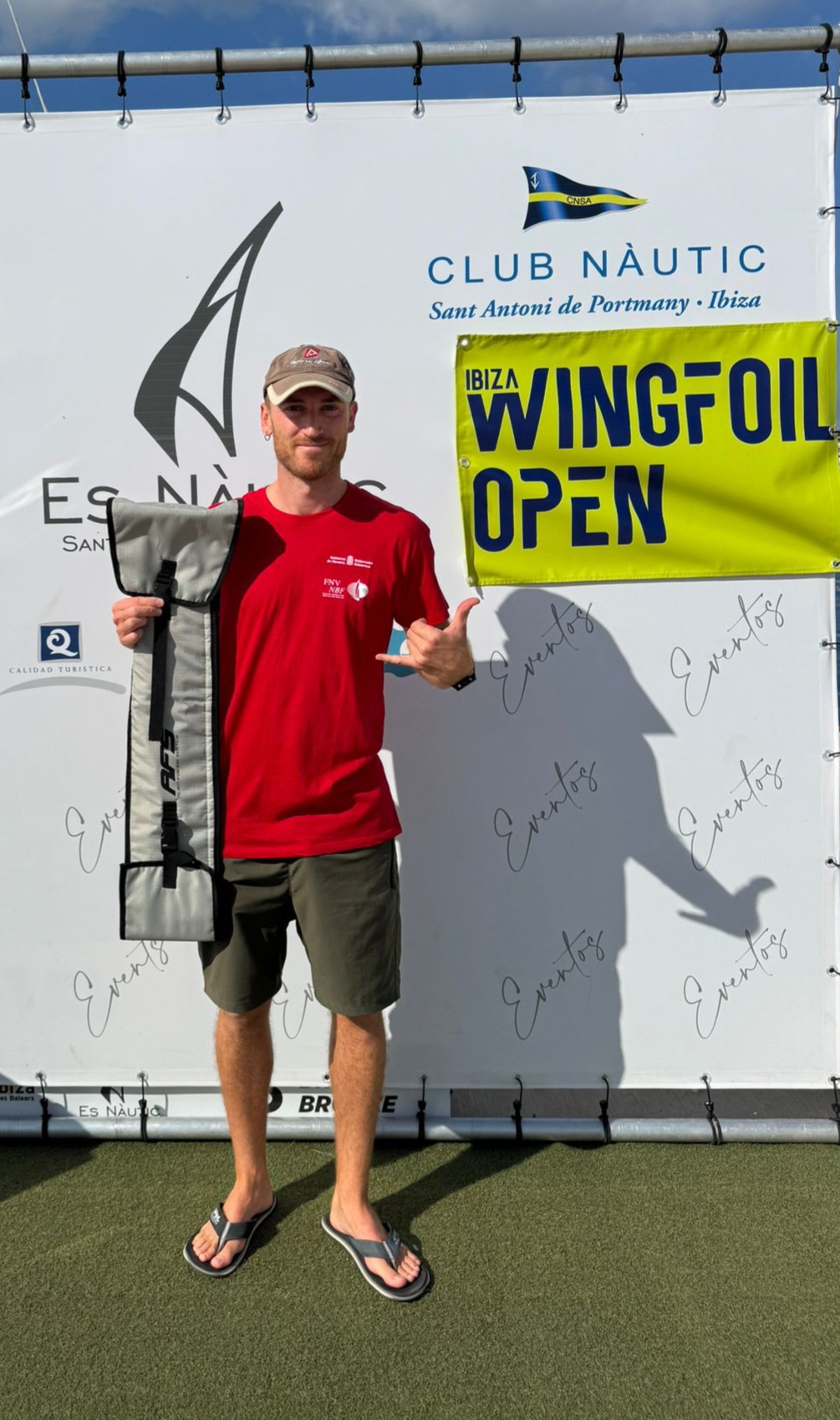 Puesto 13º para Roberto Alén en la Copa de España de Wingfoil (Ibiza Wingfoil Open)